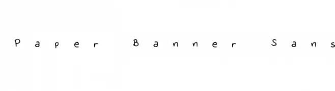 Paper Banner Sans  Frei Schriftart Herunterladen