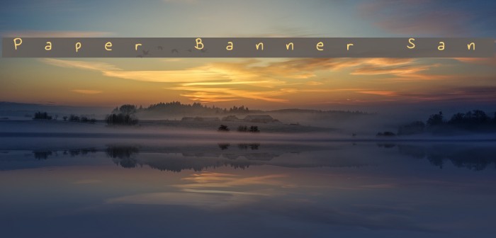 Paper Banner Sans Font examples