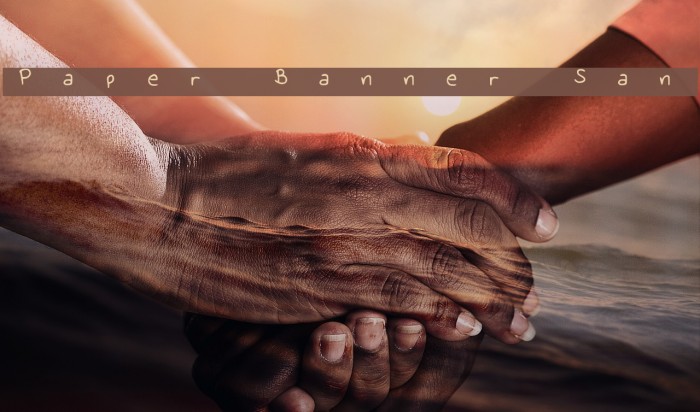 Paper Banner Sans Font examples