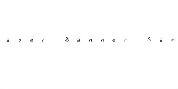 Paper Banner Sans Logo