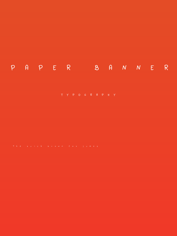 Paper Banner Sans Poster