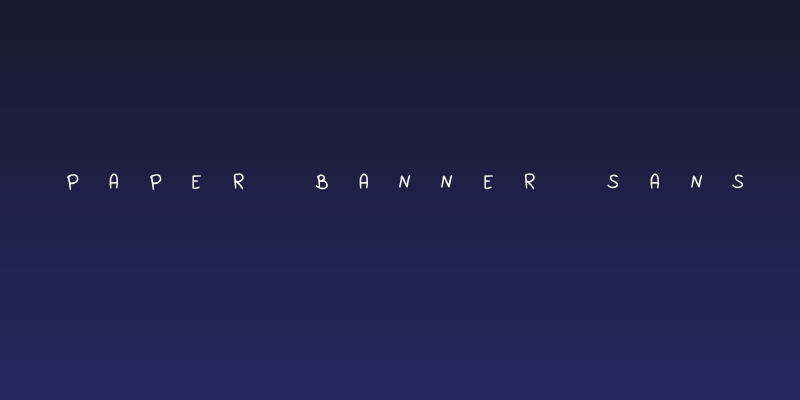 Paper Banner Sans Social Header