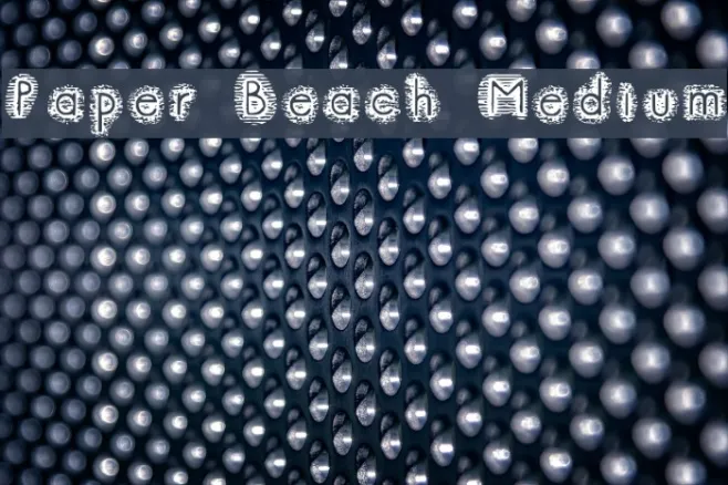 Paper Beach Medium Example 3