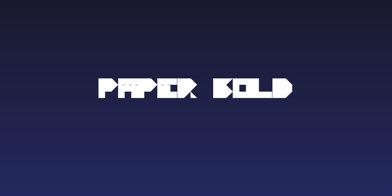 Paper Bold Social Header