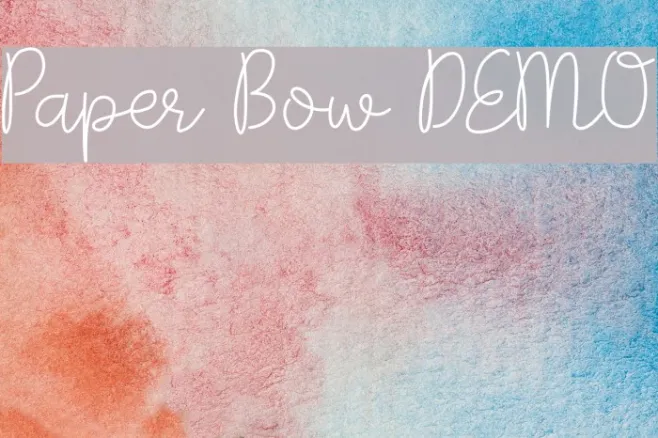 Paper Bow DEMO Example 3