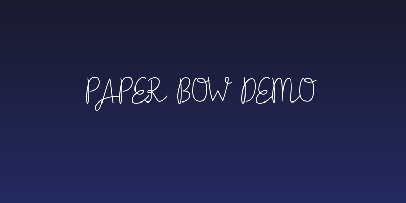 Paper Bow DEMO Social Header