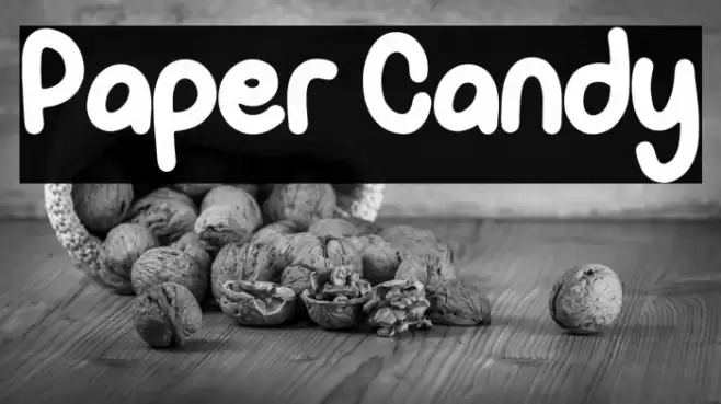 Paper Candy Font examples
