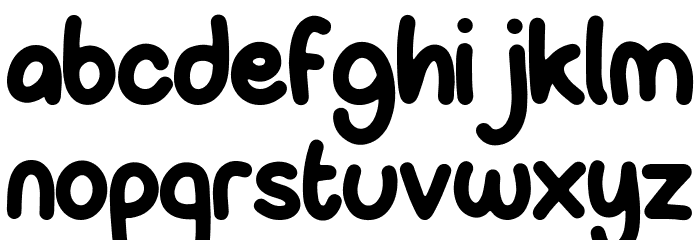 Paper Candy Font LOWERCASE