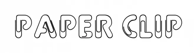 Paper Clip  les polices de caractères gratuit tlcharger