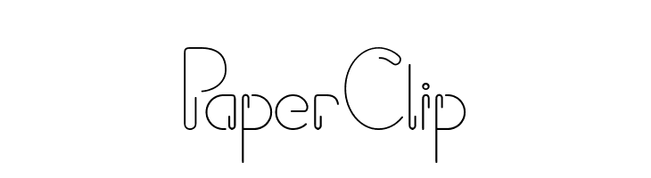 Paper Clip  नि: शुल्क फ़ॉन्ट्स डाउनलोड
