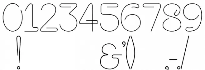 Paper Clip Font OTHER CHARS