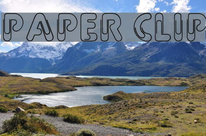 Paper Clip Font examples