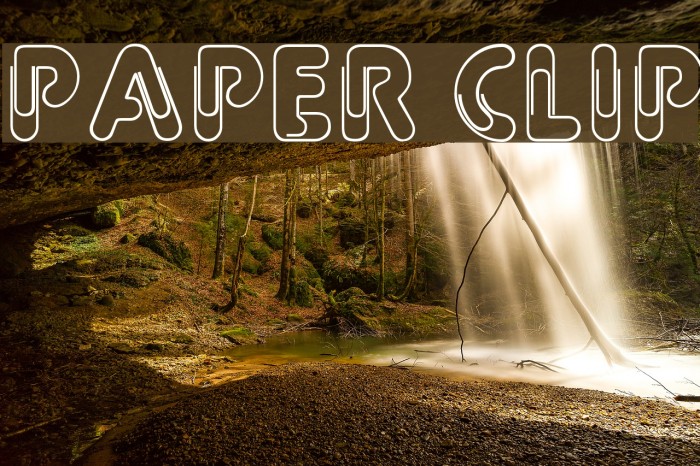 Paper Clip Font examples