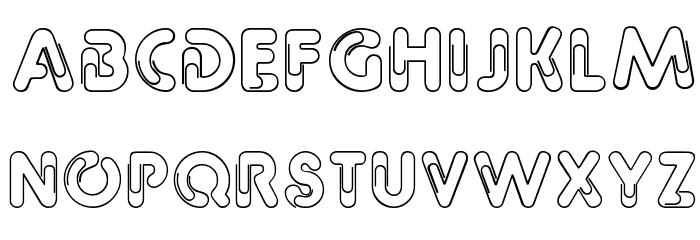 Paper Clip Font LOWERCASE