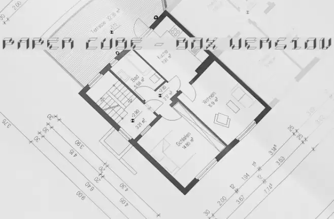 Paper Cube - Box version Font examples