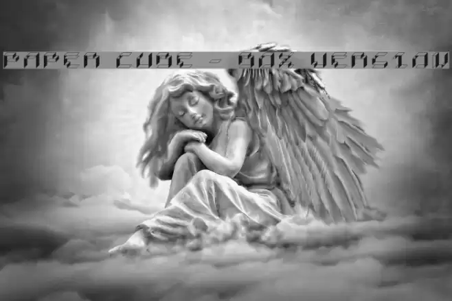 Paper Cube - Box version Font examples