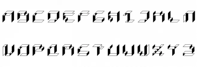 Paper Cube - Box version Schriftart Kleinbuchstaben
