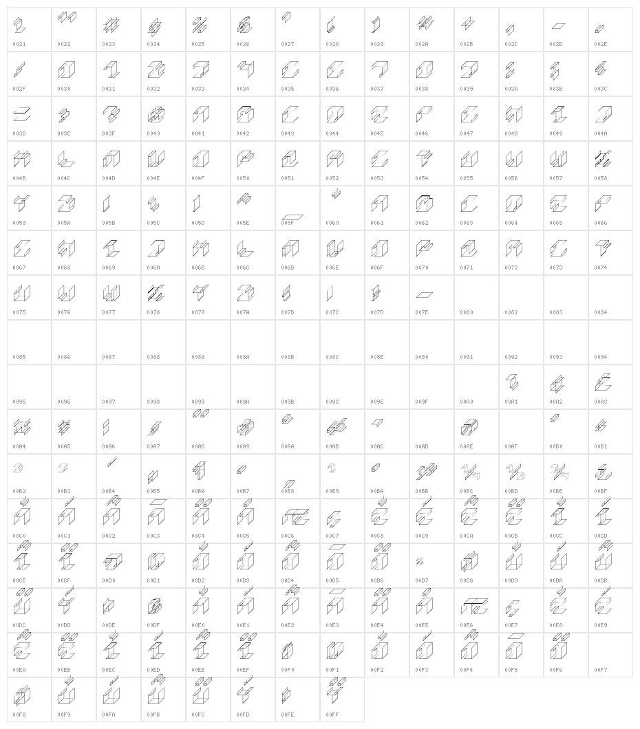 Paper Cube *cube version*Regular Character Map