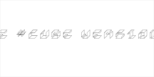 Paper Cube *cube version*Regular Logo