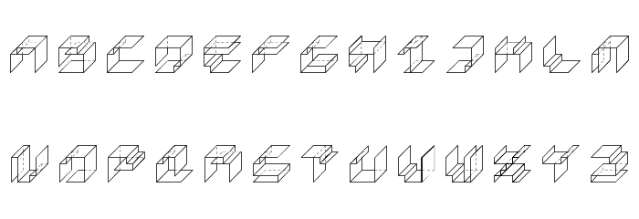 Paper Cube *cube version*Regular Font LOWERCASE
