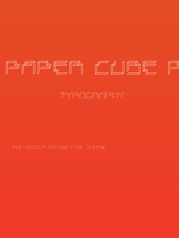 Paper Cube paperRegular Poster