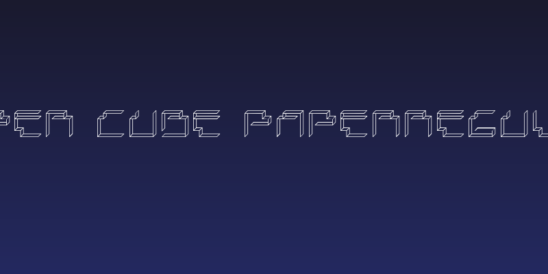 Paper Cube paperRegular Social Header