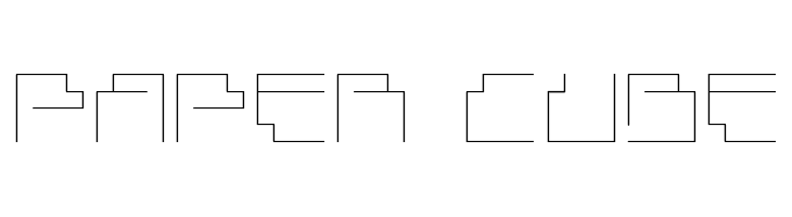 Paper Cube  لخطوط تنزيل