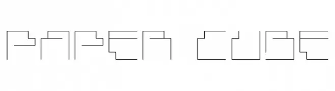 Paper Cube  नि: शुल्क फ़ॉन्ट्स डाउनलोड