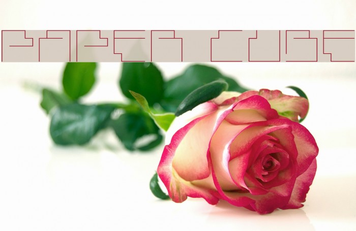 Paper Cube Font examples