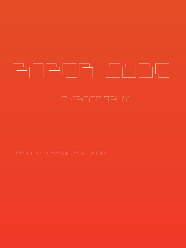 Paper Cube Poster