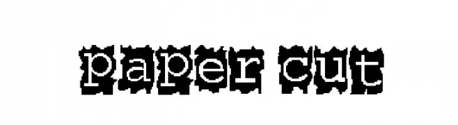 Paper Cut  フリーフォントのダウンロード