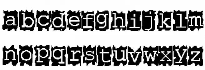 Paper Cut Schriftart Groß