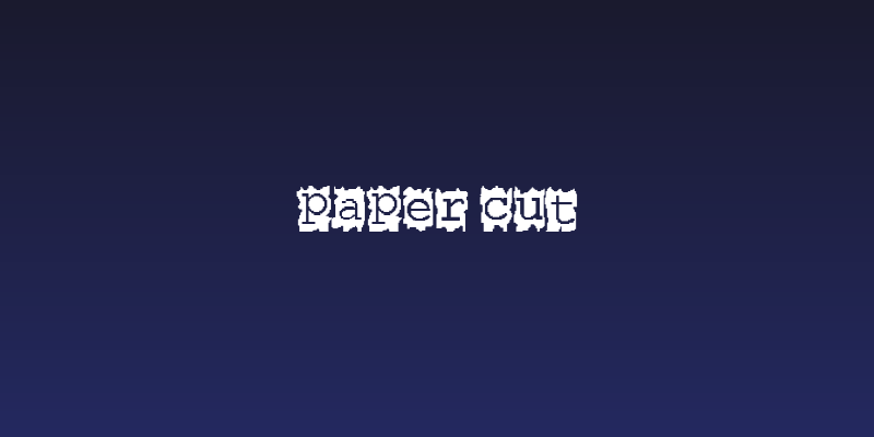 Paper Cut Social Header