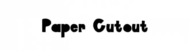 Paper Cutout  Fuentes Gratis Descargar