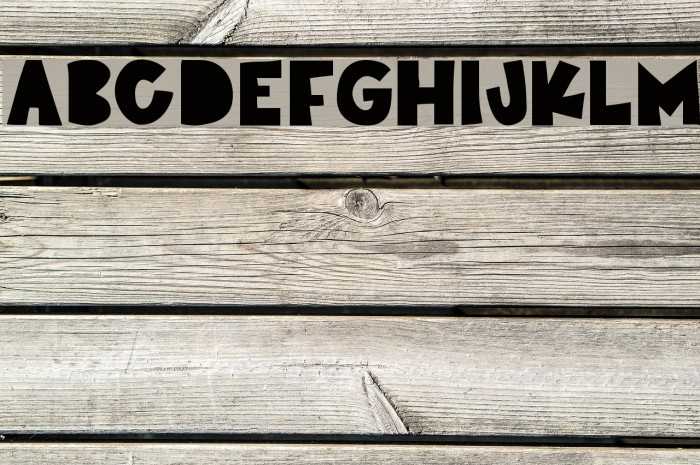 Paper Cutout Font examples