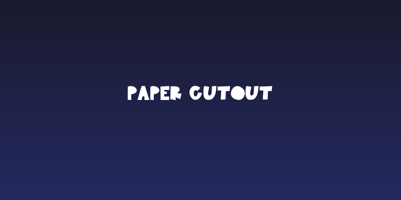 Paper Cutout Social Header