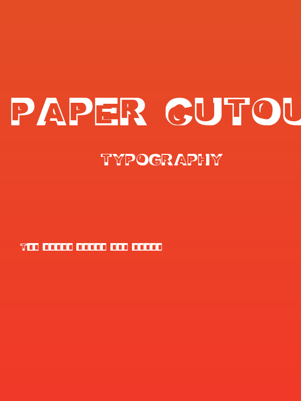 Paper Cutouts Poster