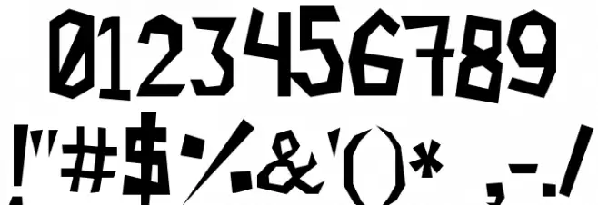 Paper Cuts 2 Font OTHER CHARS