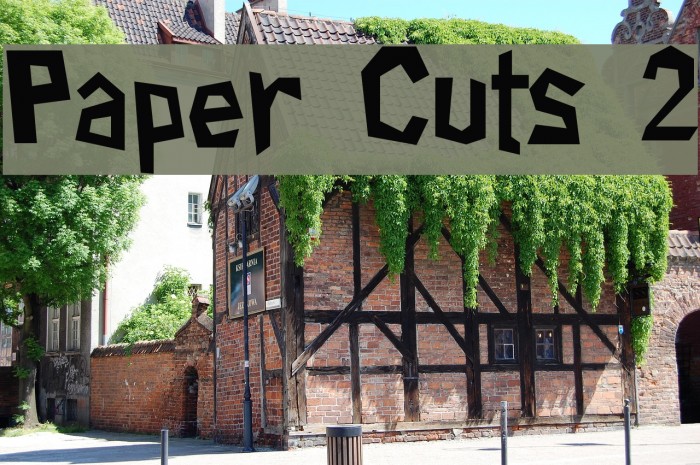 Paper Cuts 2 Font examples