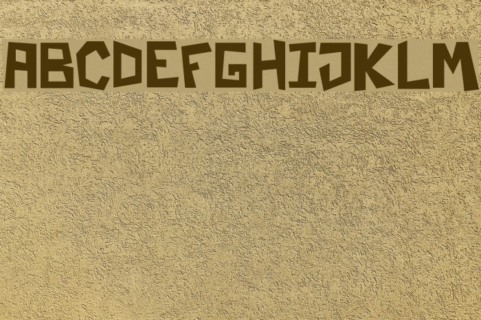 Paper Cuts Font examples