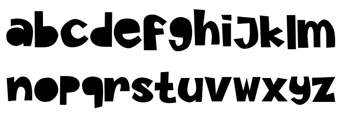 Paper Cutz Font LOWERCASE