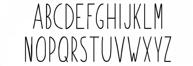 Paper Daisy DEMO フォント 大文字