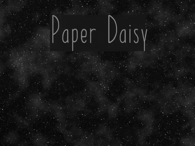 Paper Daisy Font examples