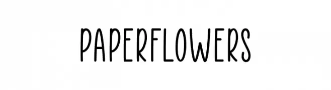 Paper Flowers  لخطوط تنزيل