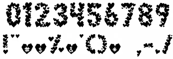 Paper Hearts Font OTHER CHARS