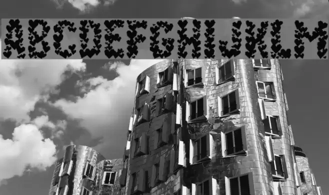 Paper Hearts Font examples