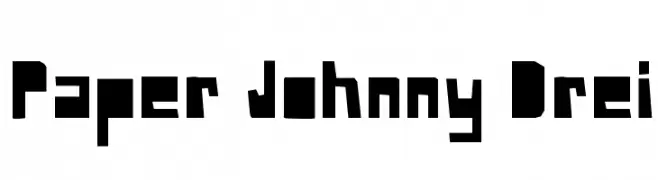 Paper Johnny Drei  नि: शुल्क फ़ॉन्ट्स डाउनलोड