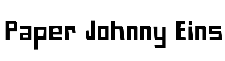 Paper Johnny Eins  font caratteri gratis