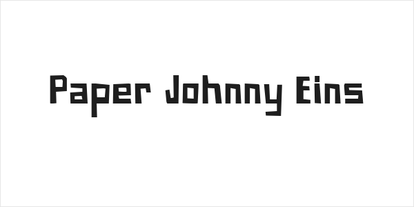 Paper Johnny Eins Logo