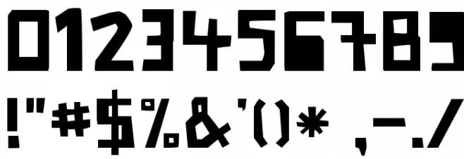 Paper Johnny Zwei Font OTHER CHARS